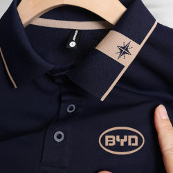 Summer Workwear Custom T-Shirts Short-Sleeved Group Corporate Advertising Workwear Ice Silk Polo Shirts Custom Uniforms with Logo Printing