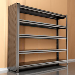 Household Multi-Layer Floor-Standing Storage Rack for Living Room, Balcony, Kitchen, and Miscellaneous Items Organization, Iron Shelf