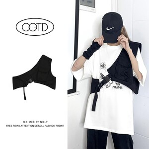 
South Korea Ins homemade high street neutral style tactical light function vest trendy brand hip-hop all-match work vest men and women