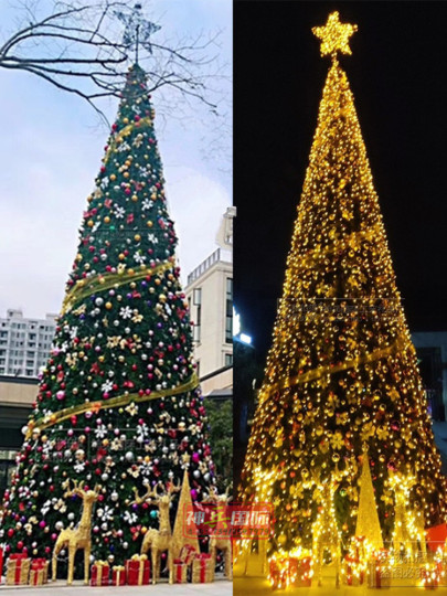 高級クリスマスツリー - 3m-12m 屋外イルミネーション装飾