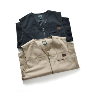 
[European and American single ~ all cotton breathable + tear-resistant] Autumn men's outdoor casual vest vest vest trend