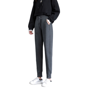 
Women's sweatpants spring and autumn loose leggings 2022 harem sweatpants slim and versatile autumn and winter plus velvet outer wear casual pants