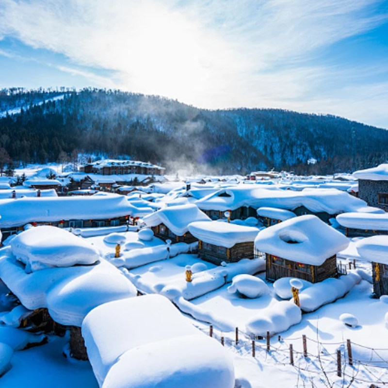东北旅游2-6人小拼团哈尔滨亚布力雪乡长白山延吉6天5晚纯玩跟团