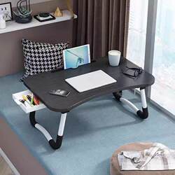 Small Table Placed on the Bed, Foldableable Dormitory Small Table, Desk, College Student Plastic, Lightweight, Simple and Multi-Functional