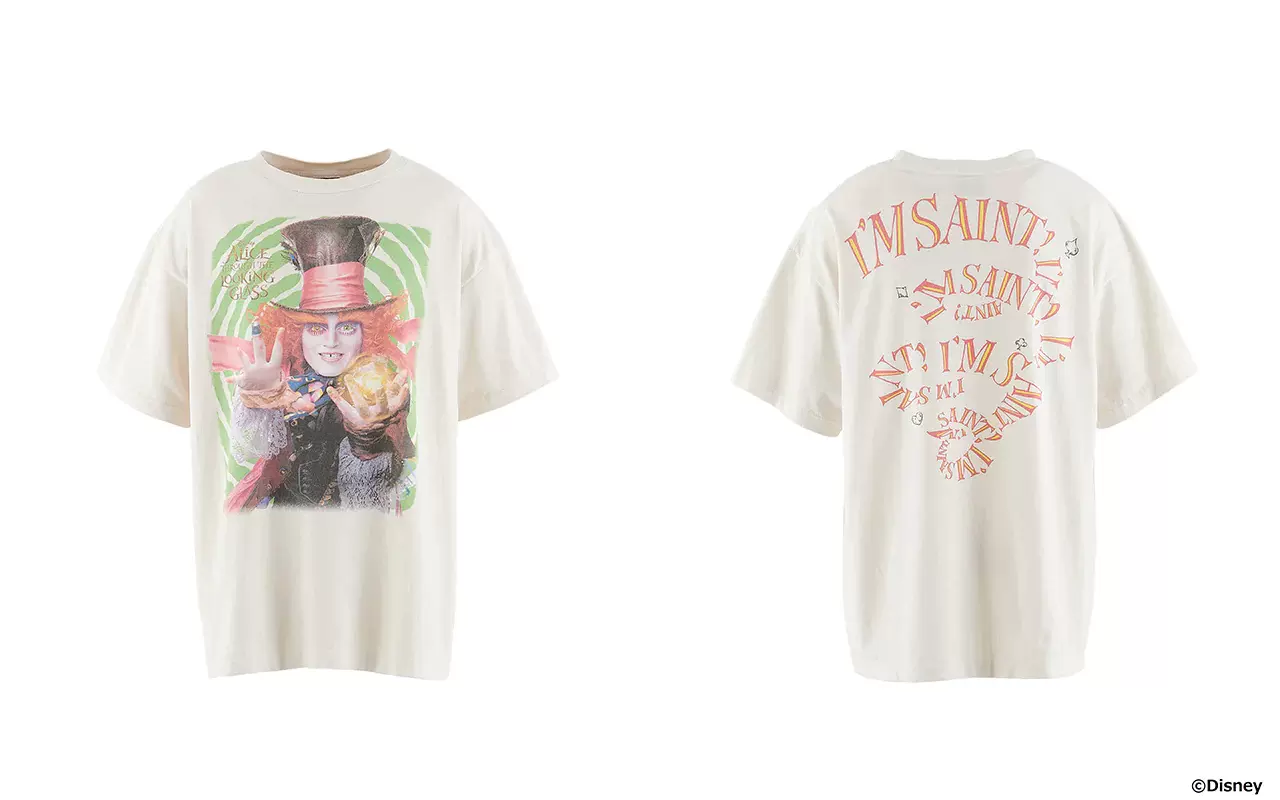 SAINT MICHAEL x 迪士尼23AW DSNY TEE MAD HATTER 魔法短袖T恤-Taobao