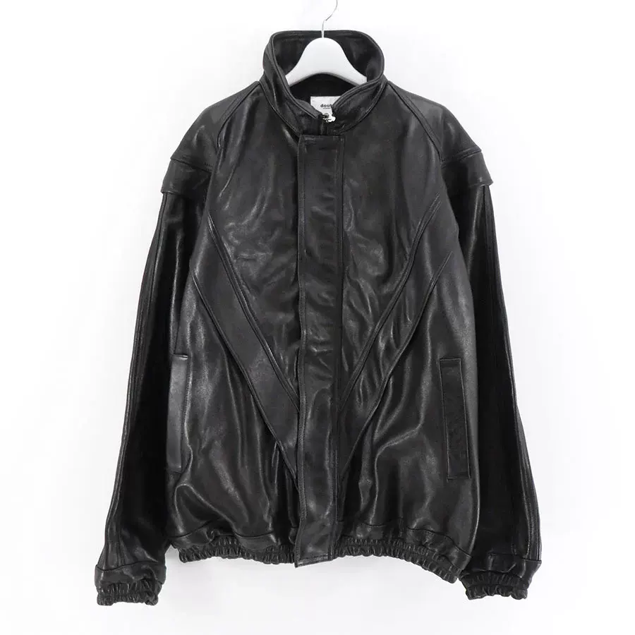 日本代购doublet 24aw LEATHER TRACK JACKET 皮衣皮夹克外套