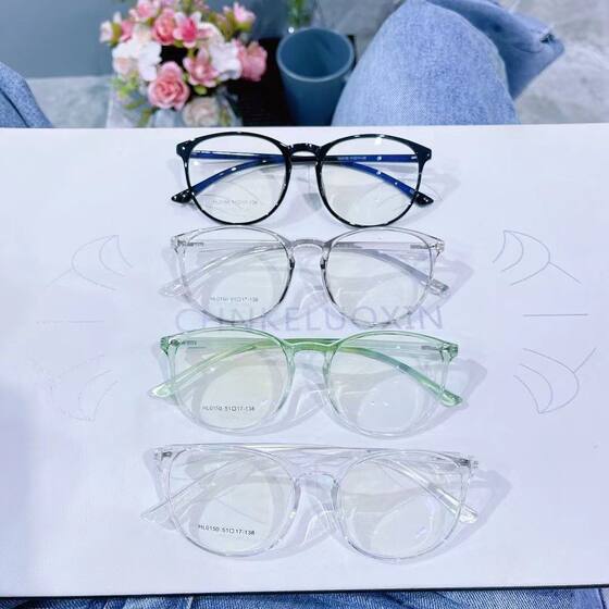 
High-end glasses frames 2021 new black Danyang ultra-light glasses frames plain tr glasses tr frames