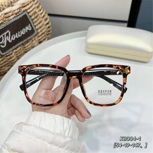 
Internet celebrity TR ultra-light glasses frame for women, black frame, super hard plate material, men's 54, with myopia anti-blue light blush lenses