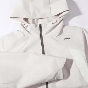 
Li-Ning Double-layer Mesh Sports Windbreaker Women's 2026 Spring New Fitness Water-Repellent Hooded Cardigan Casual Jacket