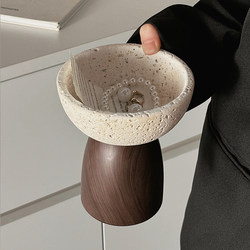 Travertine Tray Entranceway Ornament Shelf Living Room Tabletop Decoration Home Decor Accessories Storage Bowl