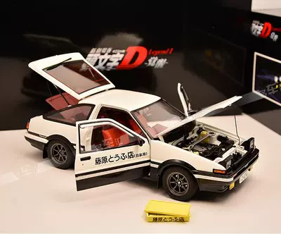 奧拓1:18 AE86 頭文字D 漫畫新劇場版覺醒藤原拓海車模-Taobao