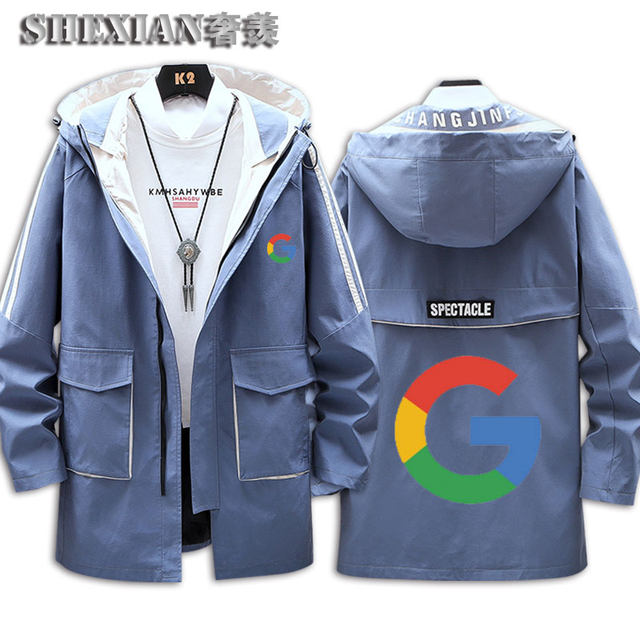Google Google Xueba IT Programming Geek Programmer Medium Long Jacket ...
