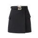 Spot 2025 spring and summer new Shenzhen high-quality fashion capable solid color belt fashionable and versatile A-line skirt