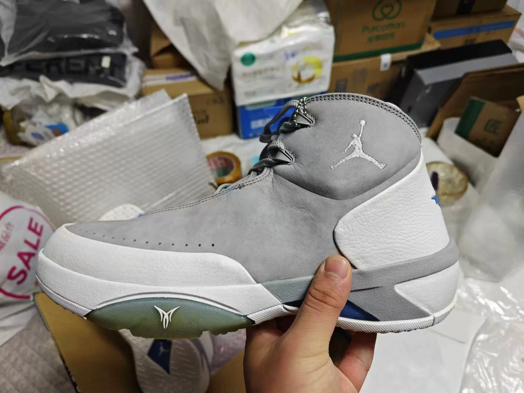 Jordan melo m3 AJ安东尼3代灰蓝色男款复古篮球鞋314302-