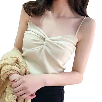 Luqian fashionable and fashionable camisole knitted summer