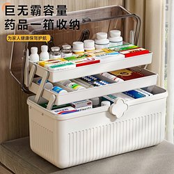 Japanese Medicine Box, Large Family-Sized Medical Kit, Household Medicine Storage Box, Large Capacity Medicine Organizer, Portable Emergency Kit