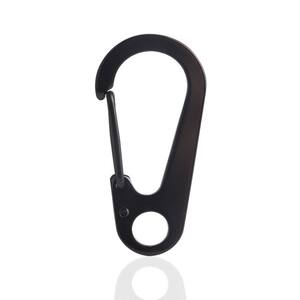 
Black carabiner buckle fast high quality hanging stainless steel outdoor 45MM spring lightweight vacuum dumb titanium plated hiking