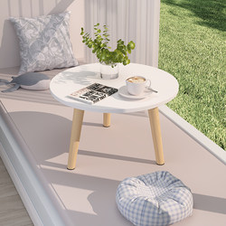 Small Round Table for Bay Window, Bedroom, or Tatami, Small Coffee Table for Small Apartments, Home Use Floor Table, Small Low Table