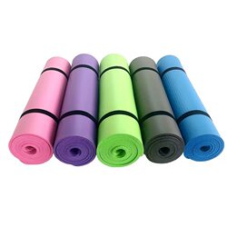 Slightly Defective Nbr Yoga Mat for Female Beginners, Thickened Non-Slip Mat, Dance Fitness Aerobics Exercise Mat, Silent and Shock-Absorbing