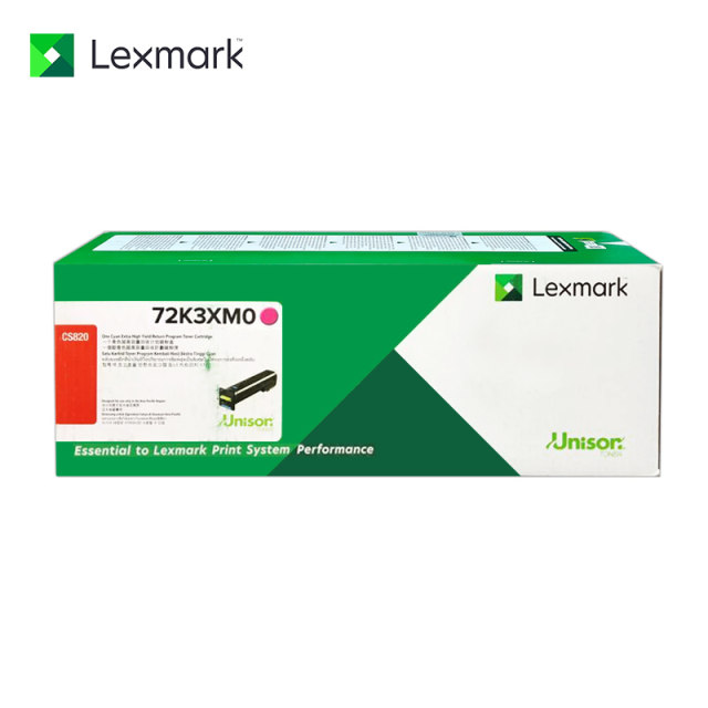 Original Lexmark 820 toner cartridge Photosensitive drum assembly CS820 CX820 CX825 CX850 toner cartridge Powder box 72K3XK0 black Blue cyan Red Yellow
