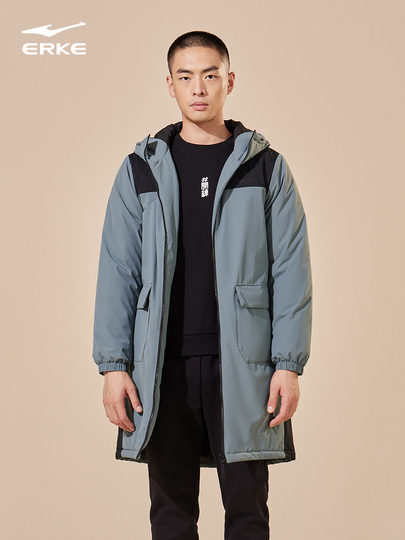 Men's Winter Warm Coat Mimics Casual Windbreaker Mid-Length Jacket GRAY S At Men's Clothing Store 4 thumbnail image