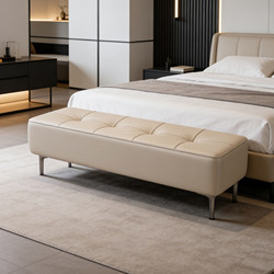 Light Luxury Bed End Bench, Bedroom Bed End Long Bench, Dressing Room Fitting Bench, Entryway Shoe Changing Bench, Home Use at the Door