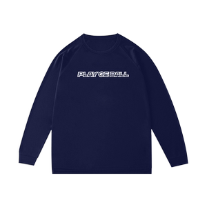 Basketball long sleeved training suit, American autumn and winter raglan sleeve T-shirt, track and field hoodie, quick drying sports top, men's shooting suit