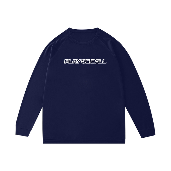 Basketball long sleeved training suit, American autumn and winter raglan sleeve T-shirt, track and field hoodie, quick drying sports top, men's shooting suit