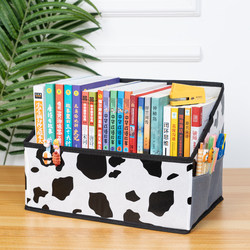 Large Desktop Book Storage Box, Foldable Non-Woven Fabric Book Stand, Desktop Storage Organizer for Snacks and Miscellaneous Items