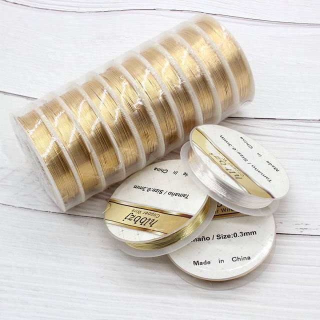 Color-retaining copper wire pure copper DIY handmade bridal headdress fixing accessories jewelry making winding materials