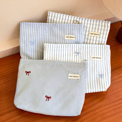 Fresh and Simple Makeup Bag, Large Capacity Portable Skincare Storage Bag, Travel Inner Bag, Touch-Up Bag, Lipstick Toiletry Bag