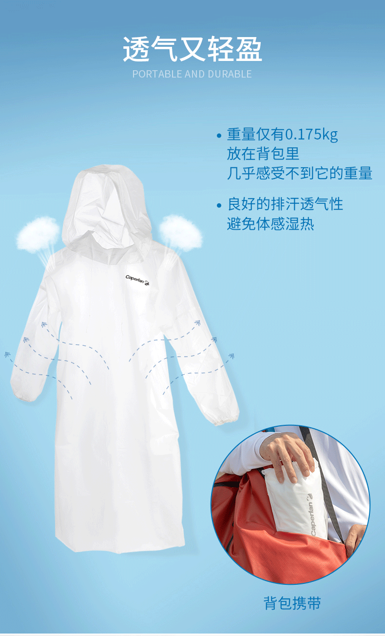 impermeable transparent decathlon