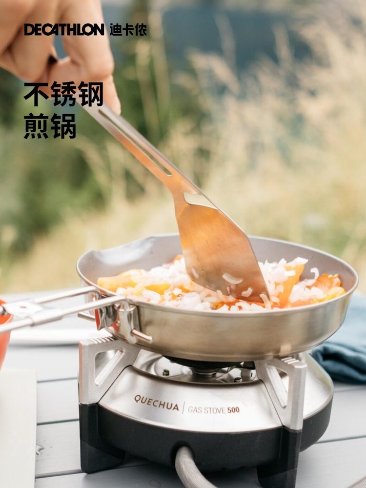 Decathlon Camping Cookware Set Stainless Steel