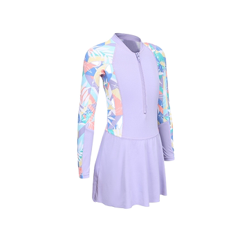 Decathlon Girls' long -sleeved swimsuit
