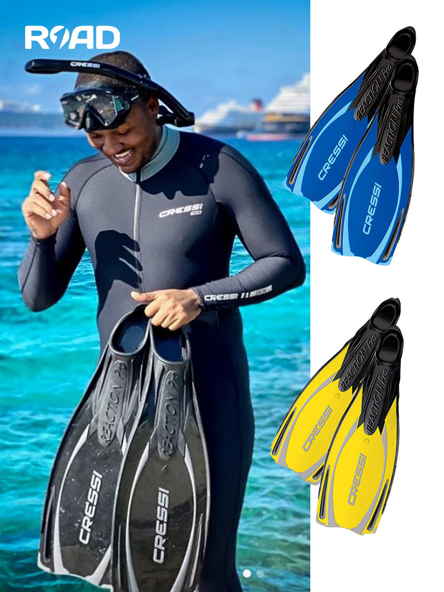 Pinne Cressi Reaction Pro - Per Immersione, Apnea E Snorkeling, Pala In Polipropilene, Scarpetta Anatomica - Foto 7
