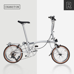 Cranston R9 Xiaobu 70% off Folding Bike 16-Inch 9-Speed Bicycle for Adults, Ultra-Light and Portable Retro Push Bike