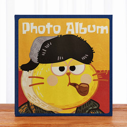 Large-Capacity Photo Album with Self-Adhesive Laminated Cartoon Famous Paintings, Artistic Storage, Writable Commemorative Album, Home Decoration Photo Album