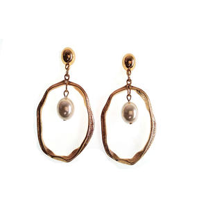 
Korean new fashion pearl earrings earrings and accessories temperament simple earrings popular trendy women's versatile special circle earrings