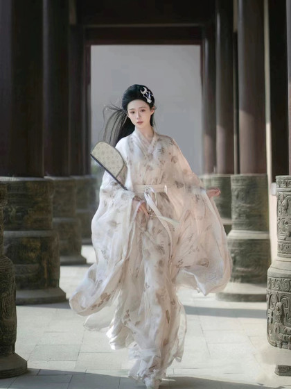 [Yunyan] Cold Hanfu female adult ancient Fengfeng Jin -made skirt female Wei Jinfeng straight tie dyeing costume spring and summer
