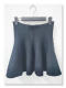 National Ladies Broken Umbrella Skirt Wool Knitting Skirt Solid Polytic A -line Skirt Tong Japanese High -waisted Skirt
