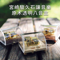 Japanese-Style Wooden Acrylic Music Box Birthday Gift, Otaru Same Style, Miyazaki Gift for Girlfriend, Ornament