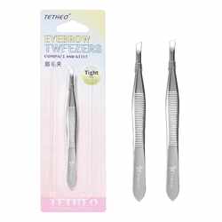 Tixiang eyebrow trimming clip stainless steel eyebrow clip oblique mouth eyebrow pliers tweezers plucking clip beauty makeup tools eyebrow trimming clip