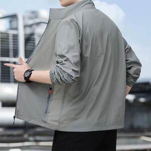 Summer jacket men's jacket thin light and breathable sun protection clothes quick-drying casual men's outdoor sports skin windbreaker