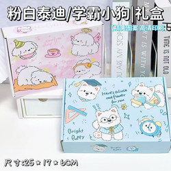 Teddy Learning Puppy Ins Airplane Box Cartoon Gift Box Thickened Packaging Box Express Delivery Box Gift Box Medium Size