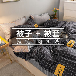 Winter Quilt, Cotton Quilt, Removable and Washable Quilt Cover, Thickened and Warm, Spring and Autumn Air-Conditioning Quilt, Single Student Dormitory Bedding Set