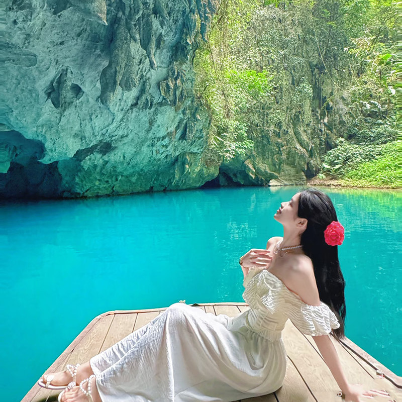 8人纯玩小团 南宁崇左百色巴马河池5天4晚游德天瀑布浩坤湖三门海