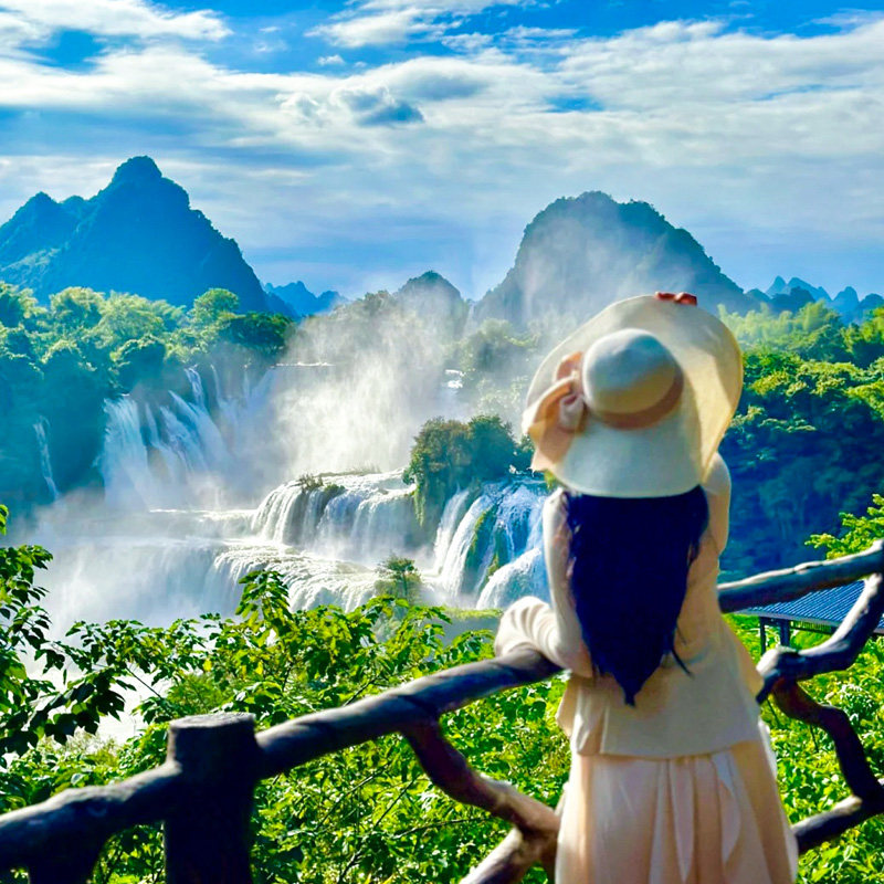 2-8人私家团 广西德天瀑布明仕田园全景1日游 可选崇左或南宁起止