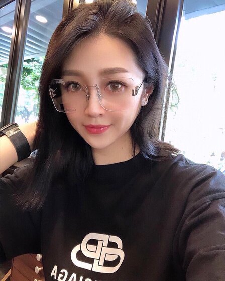 Double B-home letter frame large lens myopia anti-blue light lens high quality simple men and women super light