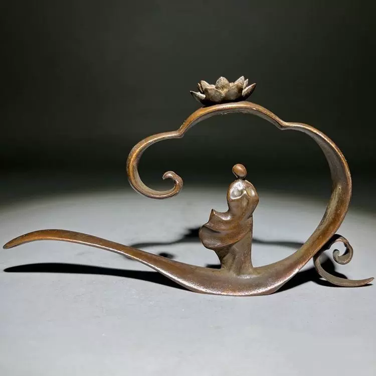 黄铜包浆八卦七星香炉古玩收藏古董铜器七星底熏香炉古铜器摆件-Taobao