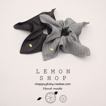 High-end striped fabric hair tie